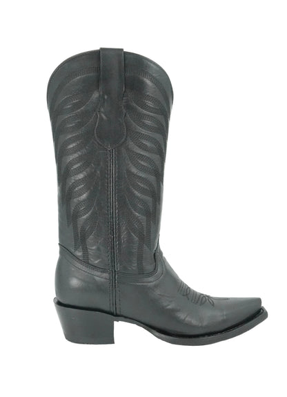Rock'em Women’s Carla Leather Snip Toe Boot - Black
