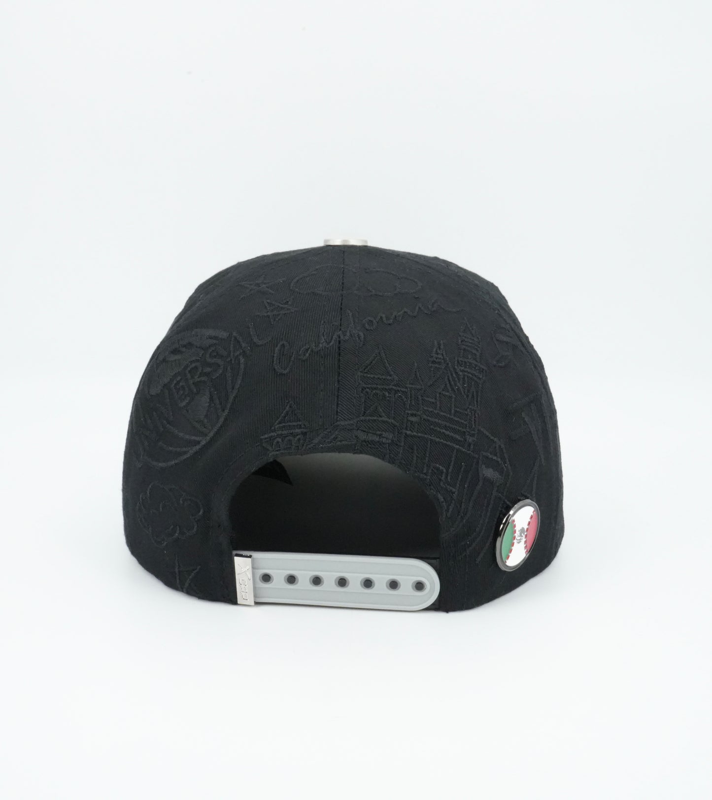 XCap LA X Mexicans Graphic Design Black Baseball Cap