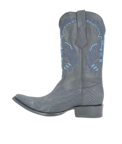 Cuadra Men's Shark Versache Toe Boot - Black