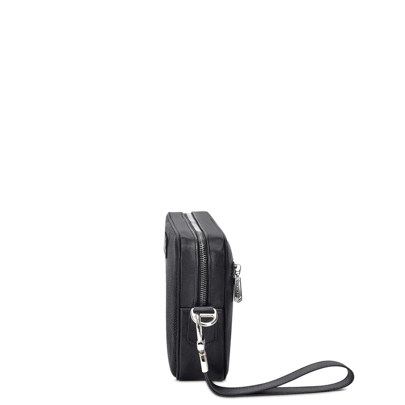 Cuadra Men's Handmade Black Genuine Stingray Leather Document Bag
