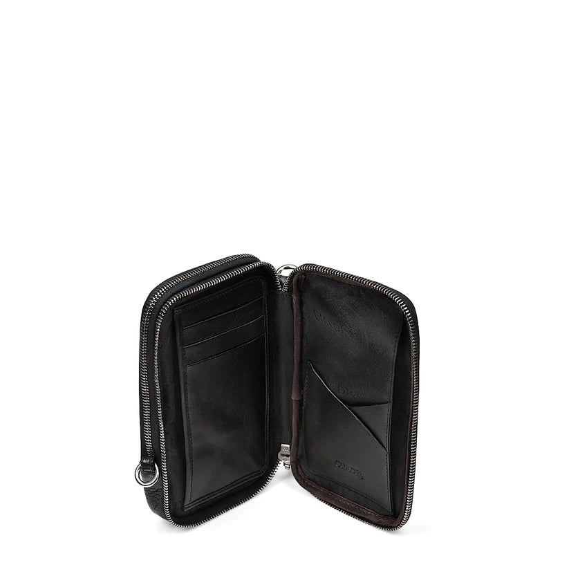 Cuadra Men's Black Genuine Stingray Leather Cross Bag