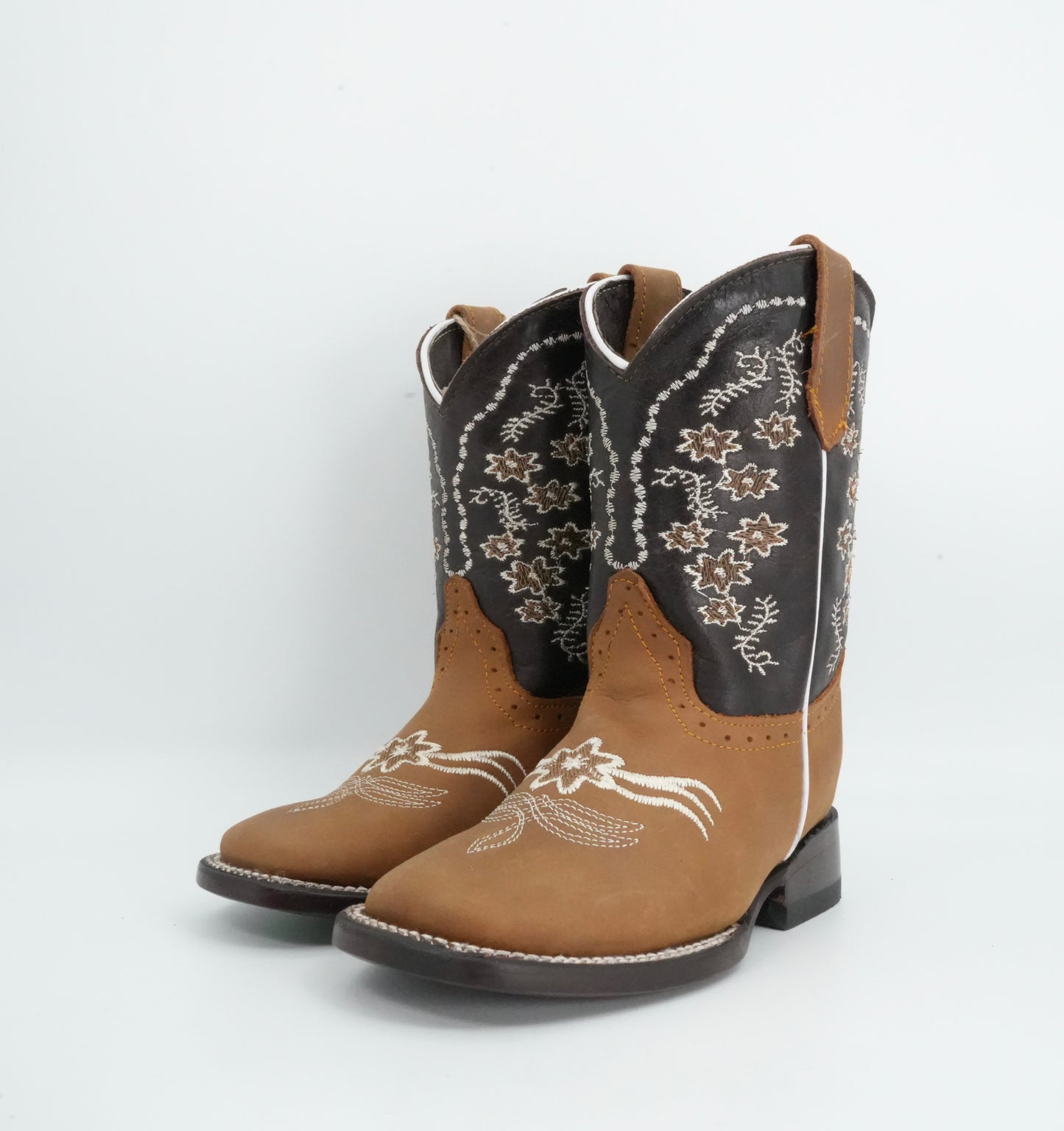 Quincy Kid’s Crazy Flower Embroidery Tang Boot