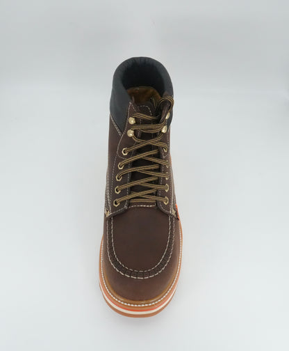 Original Michel Men's Crazy Moc Short Soft Toe Work Boot - Brown