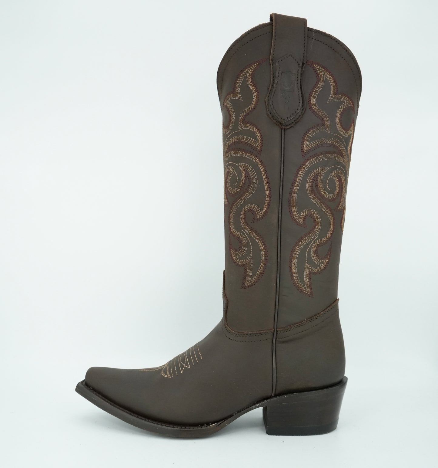 Vaquero Signature Women’s Brown Grasso Snip Toe Boot.