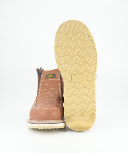 Diego's Boots Men’s Short Round Toe Work Boot - Honey
