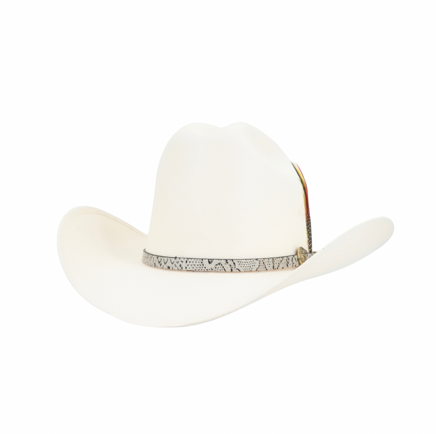 Tombstone 1,000X Laredo Straw Hat - Python Print Hat Band