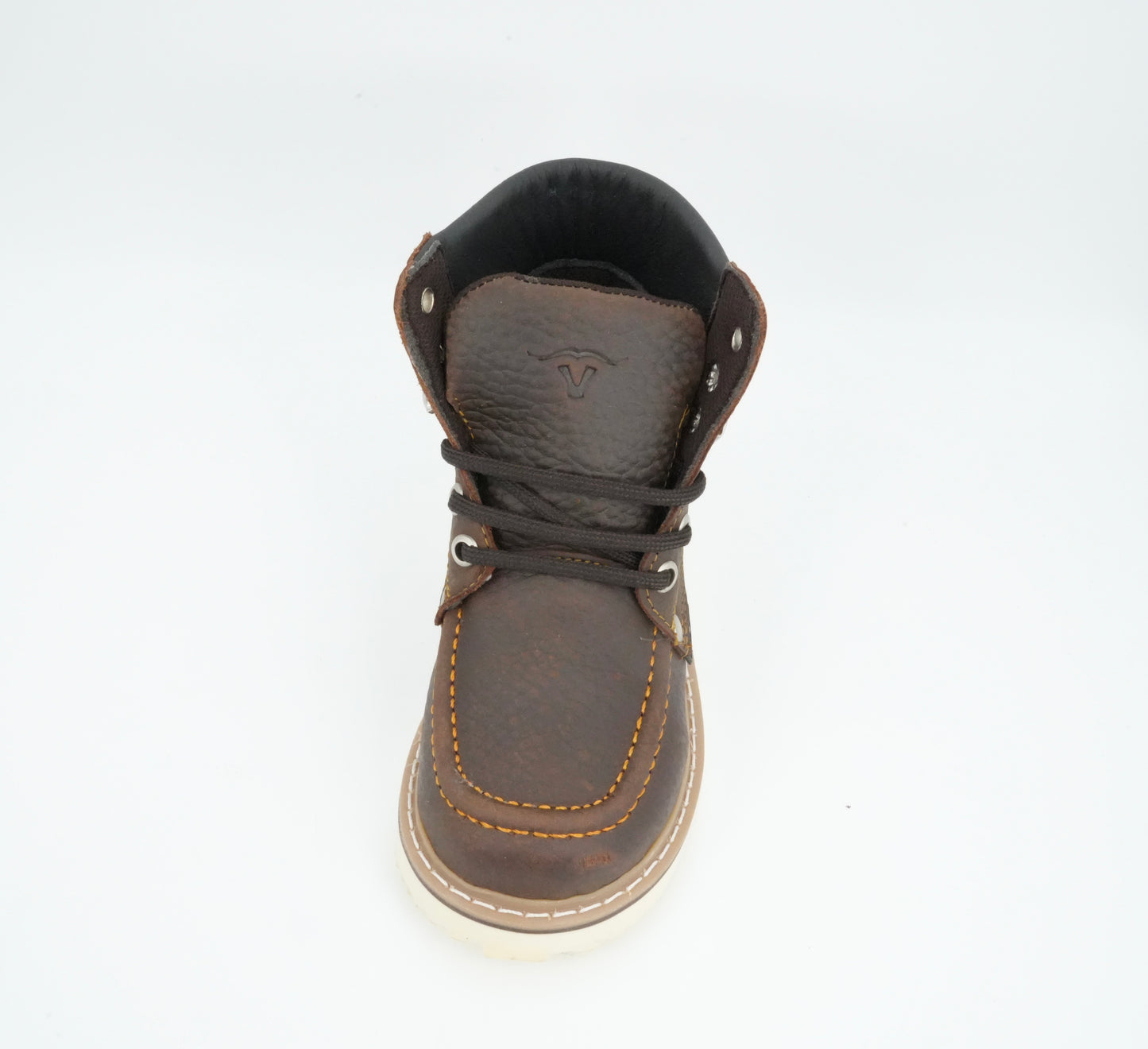 Hooch Kid's Work Boot Chocolate Moc Toe Boot