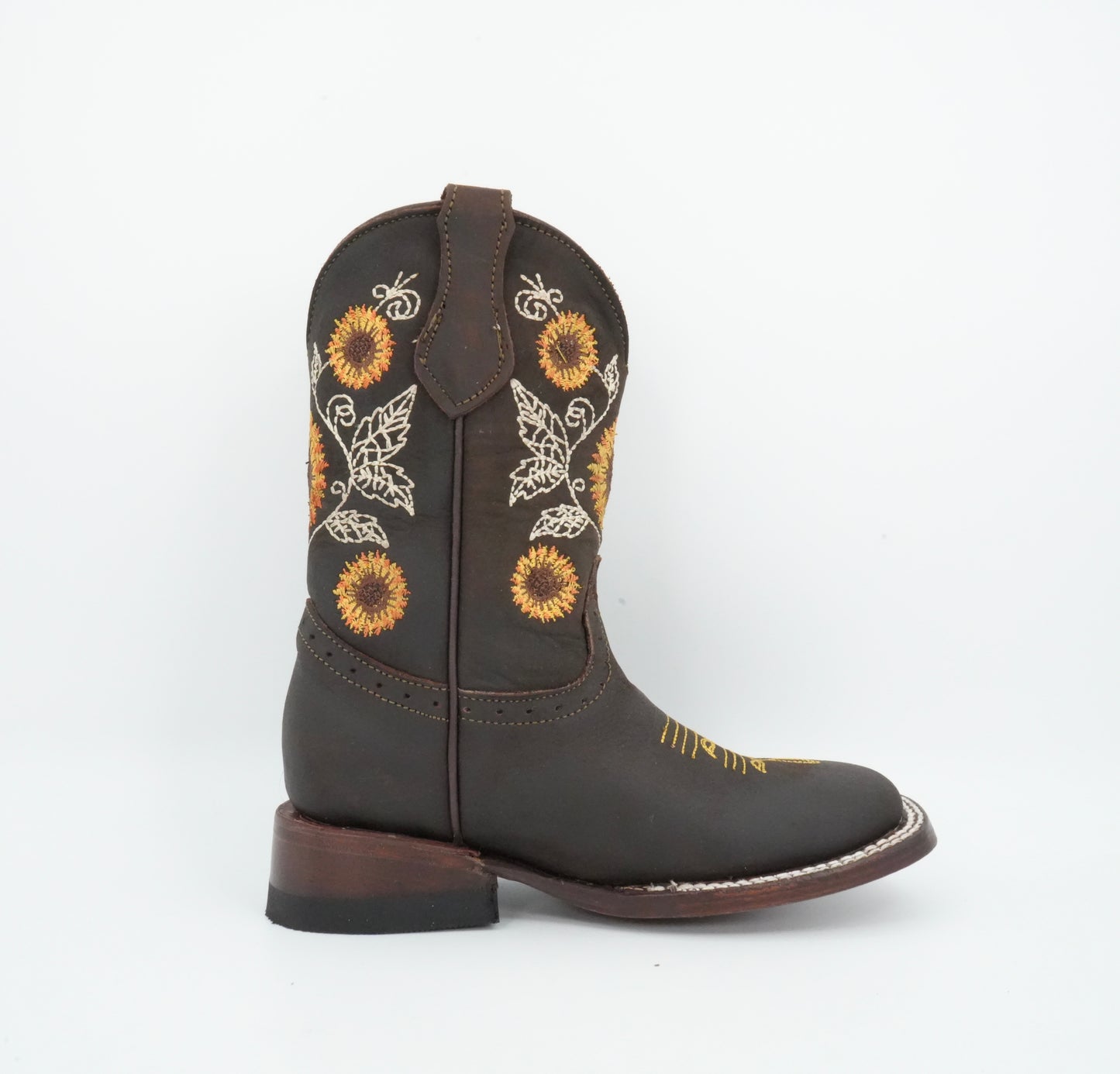 Quincy Kid's Crazy Chocolate Square Toe Boot