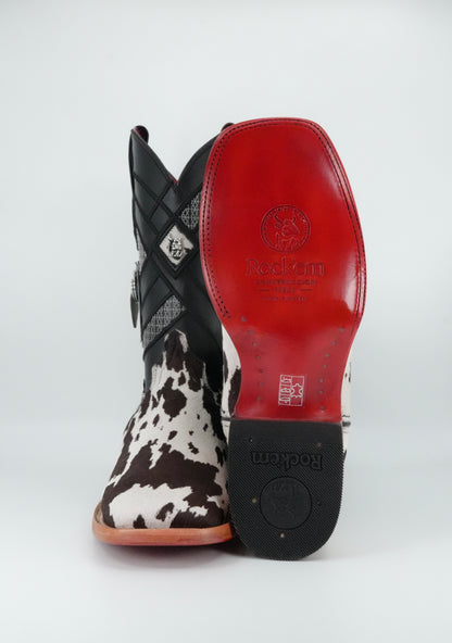 Rock'em Men's Cow Hair Red Bottom Boots Size 8.5 *AS SEEN ON IMAGE*