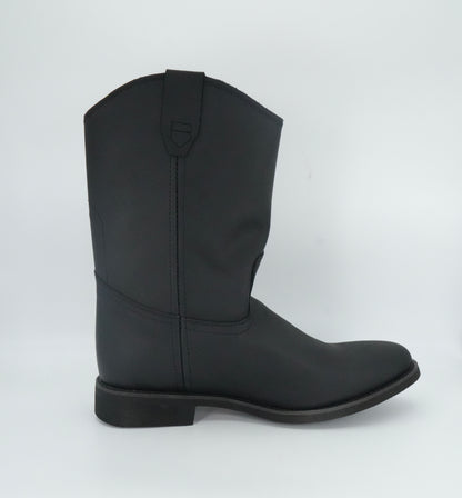 Establo Men's Grasso Pull Up Round Toe Work Boot - Black