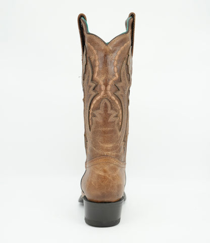 Wild West Women's Full Grain Light Brown Dubai Toe Boot