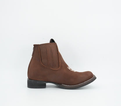 Quincy Kid's Crazy Brown Short Boot