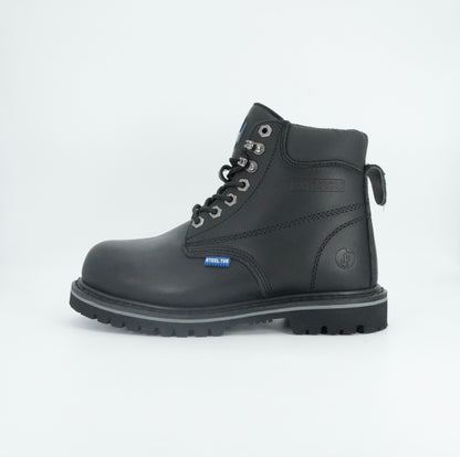 Cactus Men's Steel Toe Work Boot - Black