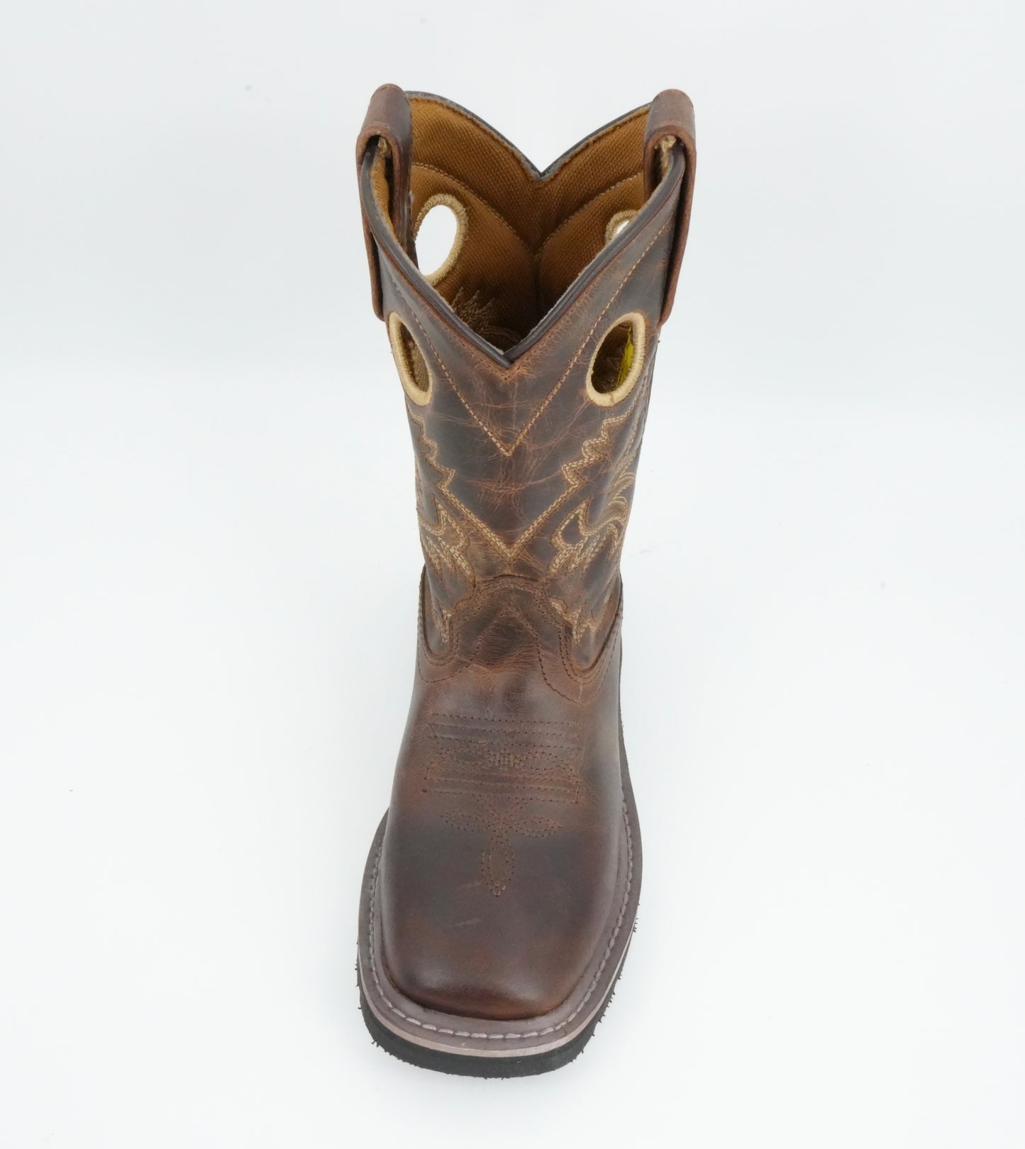 Dan Post Kid's Amarillo Rustic Leather Boot - Brown