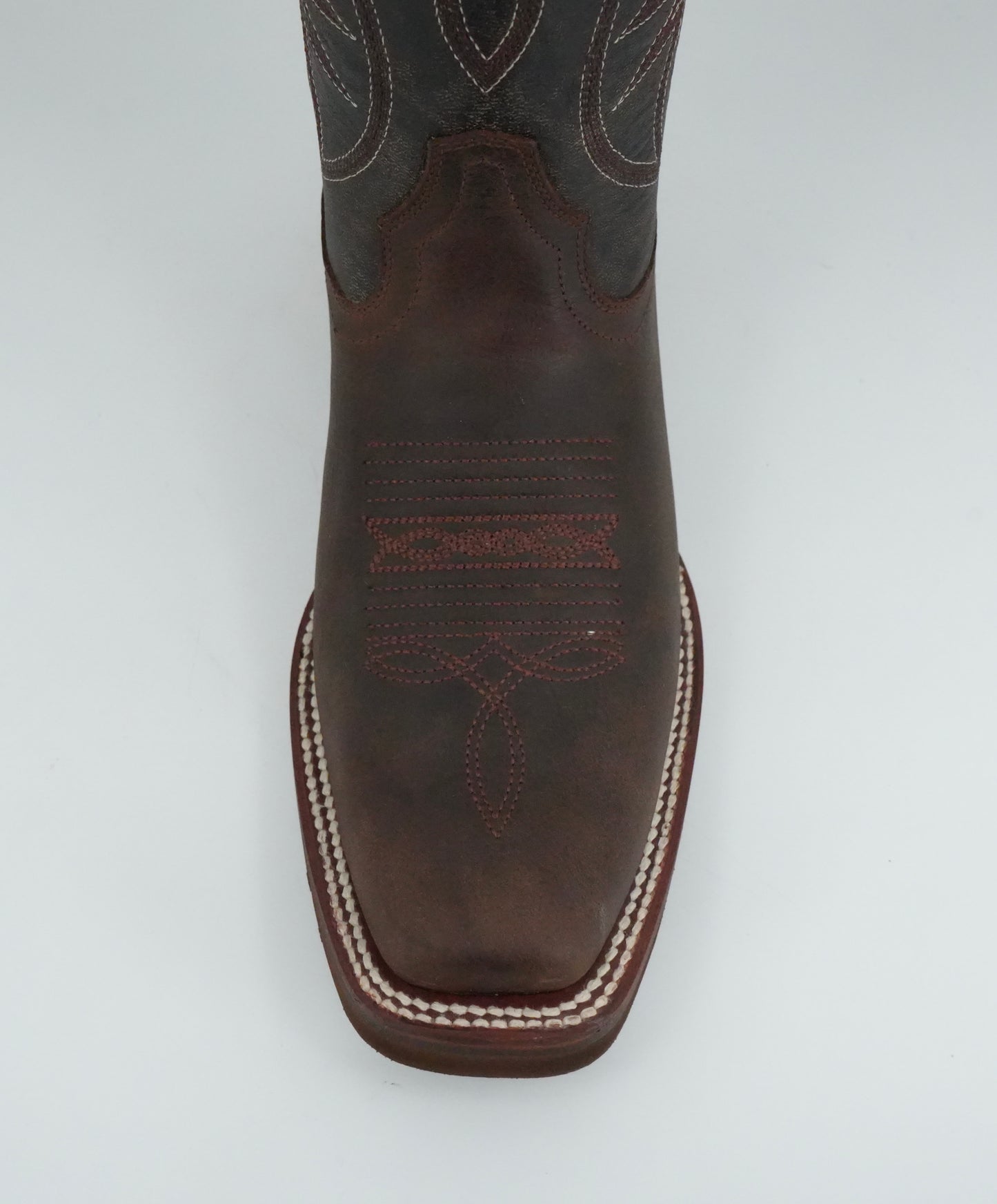 Denver Boots Men's Brown Grasso Semi Square Toe Boot