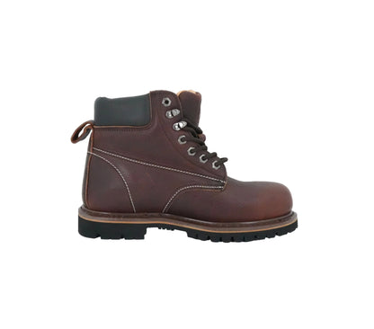 Cactus Men's Steel Toe Work Boot - Dark Brown