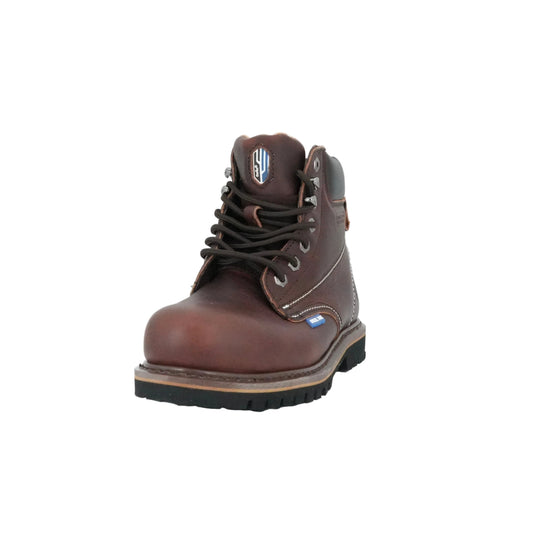 Cactus Men's Steel Toe Work Boot - Dark Brown
