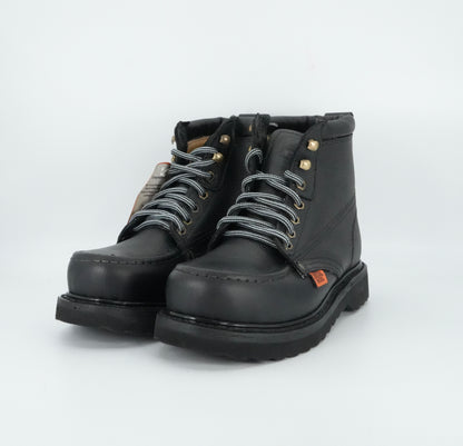 Original Michel Men's Moc Short Soft Toe Work Boot - Black
