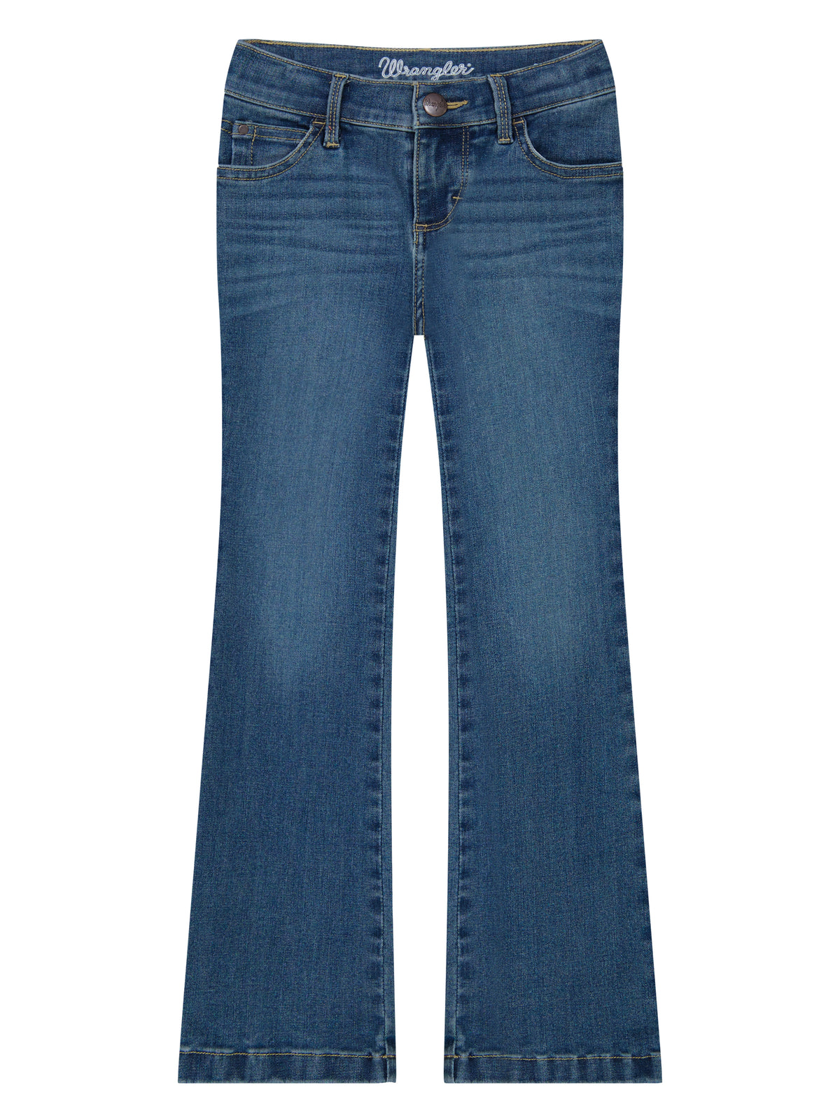 Wrangler Girl's Bespoke Bootcut Jean - Dark Blue