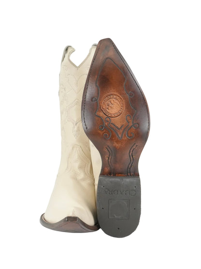 Cuadra Men's Deer Snip Boot Toe Boot - Bone