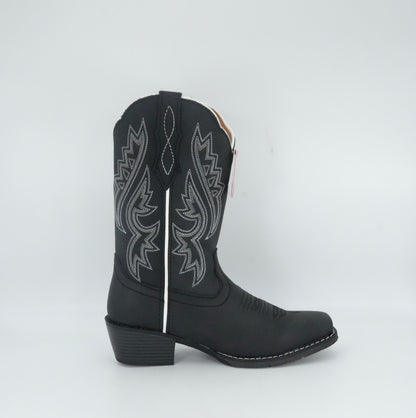 Justin Women's Dezi Medium Square Toe Boot - Black