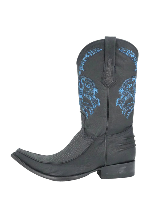 Cuadra Men's Shark Versache Toe Boot - Black