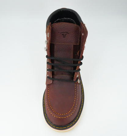 Hooch Men's 6" Moc Toe Work Boot - Shedron