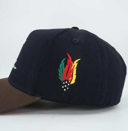 45 Jalisco J Trucker Cap Navy-Chocolate