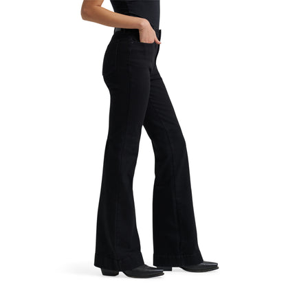 Wrangler Women's Bespoke High Rise Stretch Trouser Jean - Black