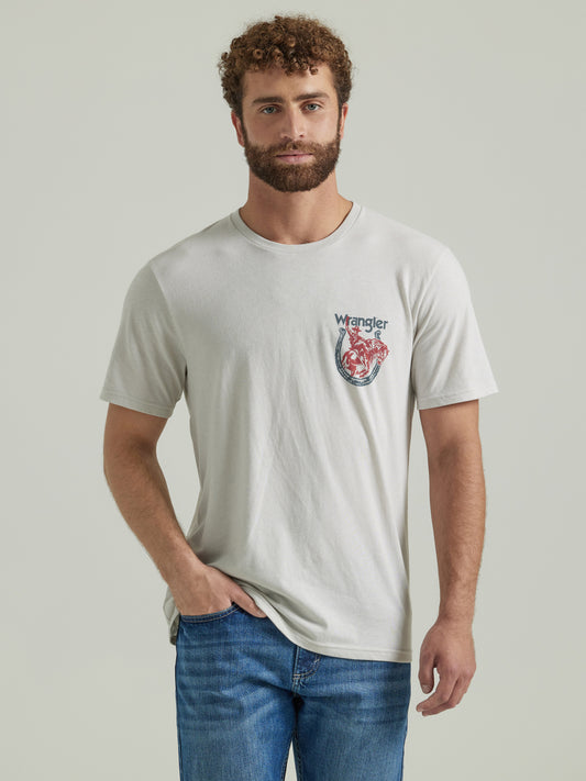 Wrangler Men's Back Graphic T-Shirt Lunar Rock
