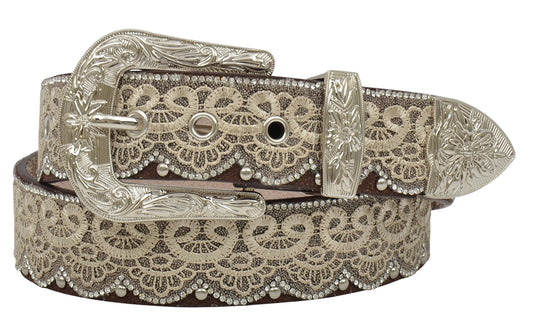 Angel Ranch Gold Laced Belt