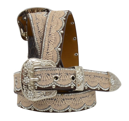 Girl's Angel Ranch Gold Lace Belt