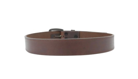 3D Men's Leather Belt - Brown