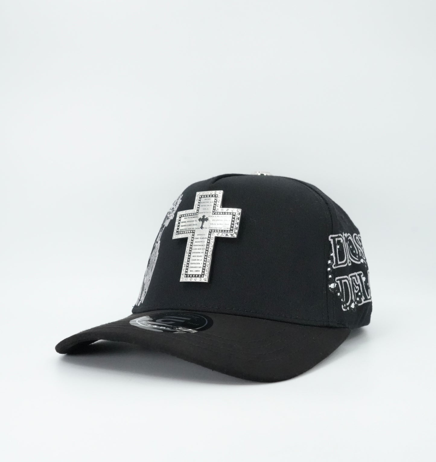 LA Office Hats Dios Por Delante Black Cap