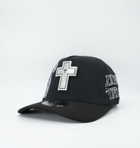 LA Office Hats Dios Por Delante Black Cap