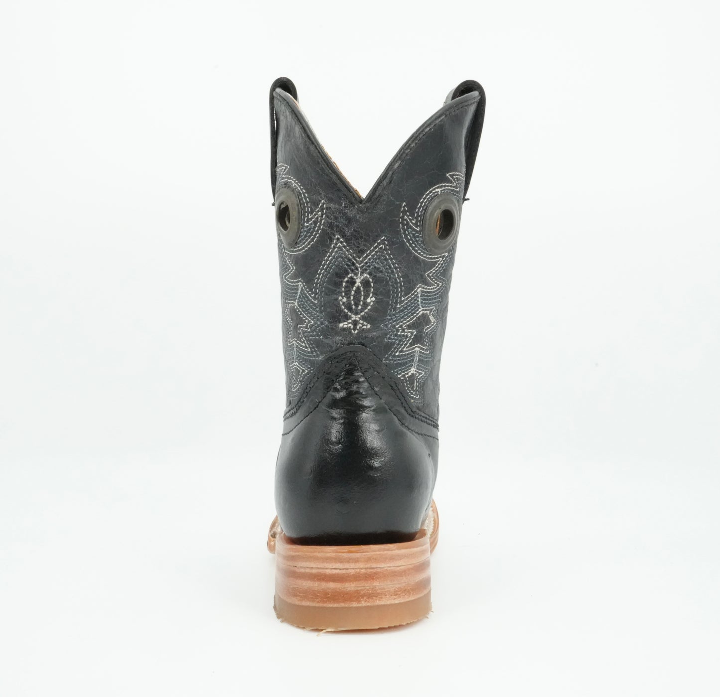 A&A Little Kid's Black Ostrich Print Boot