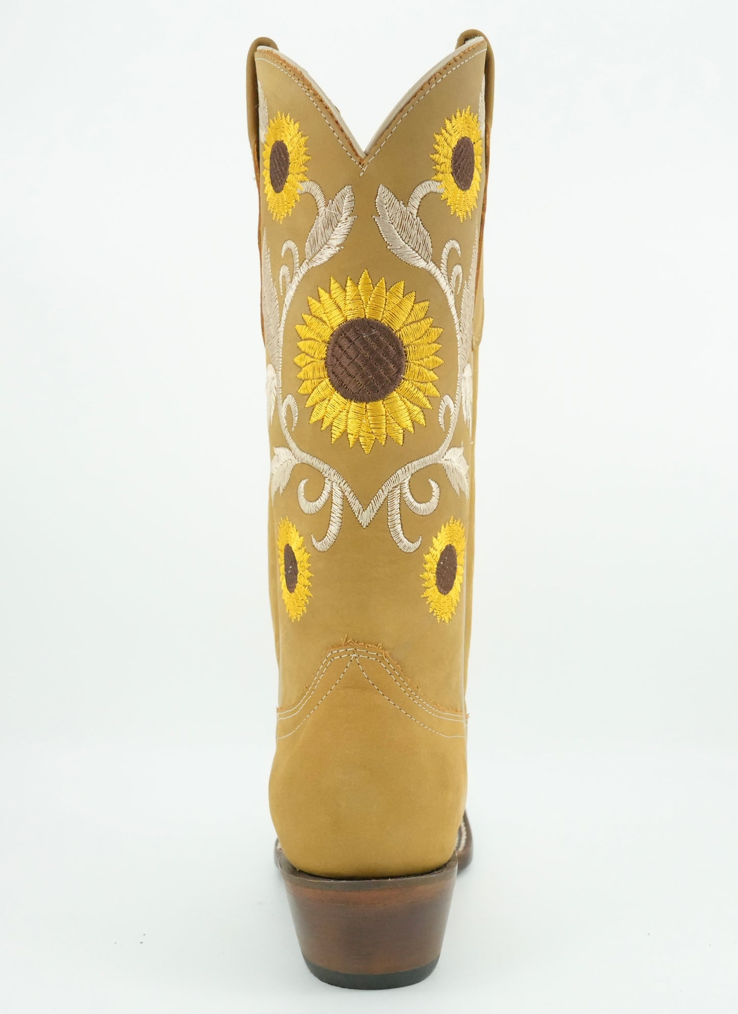 Centenario Women's Miel Embroidered Sunflowers Narrow Square Toe Boot