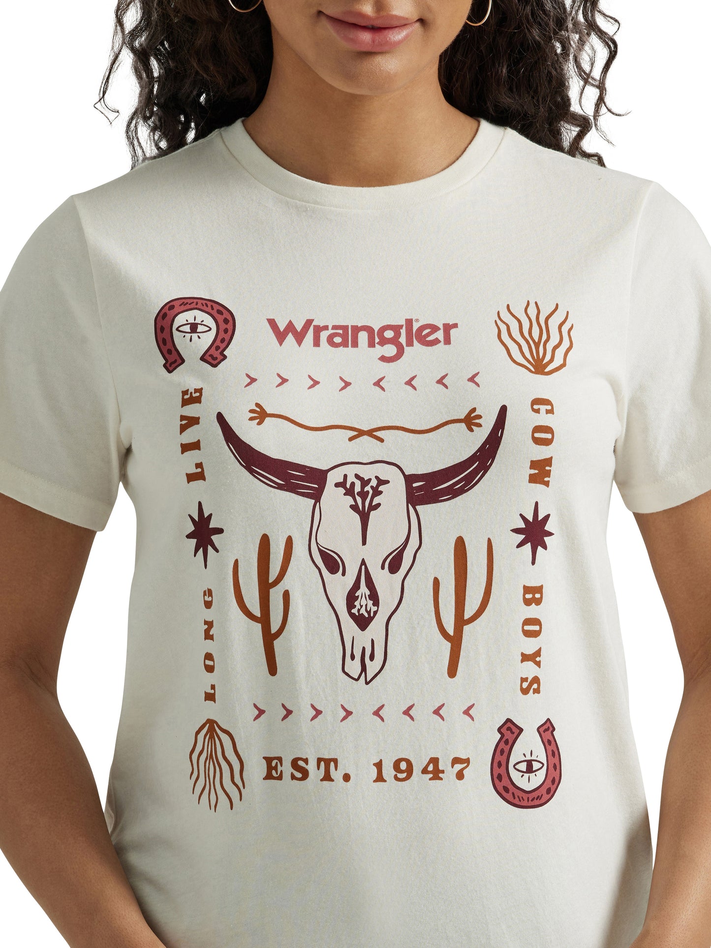 Wrangler Women's Western Graphic Marshmallow T-Shirt