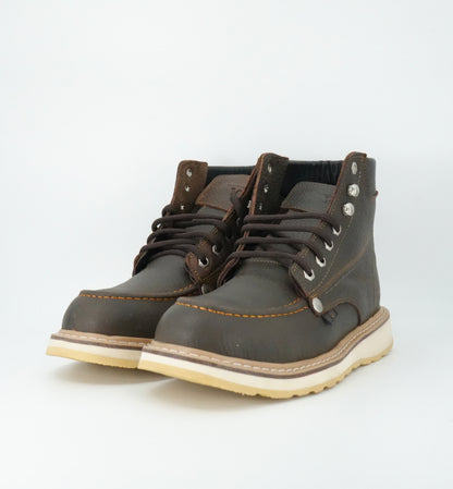 Hooch Men's 6" Steel Toe Work Boot - Chocolate