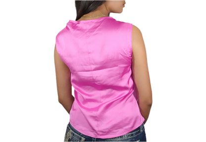 Blashe Women's Cowl Neck Top Fuchsia