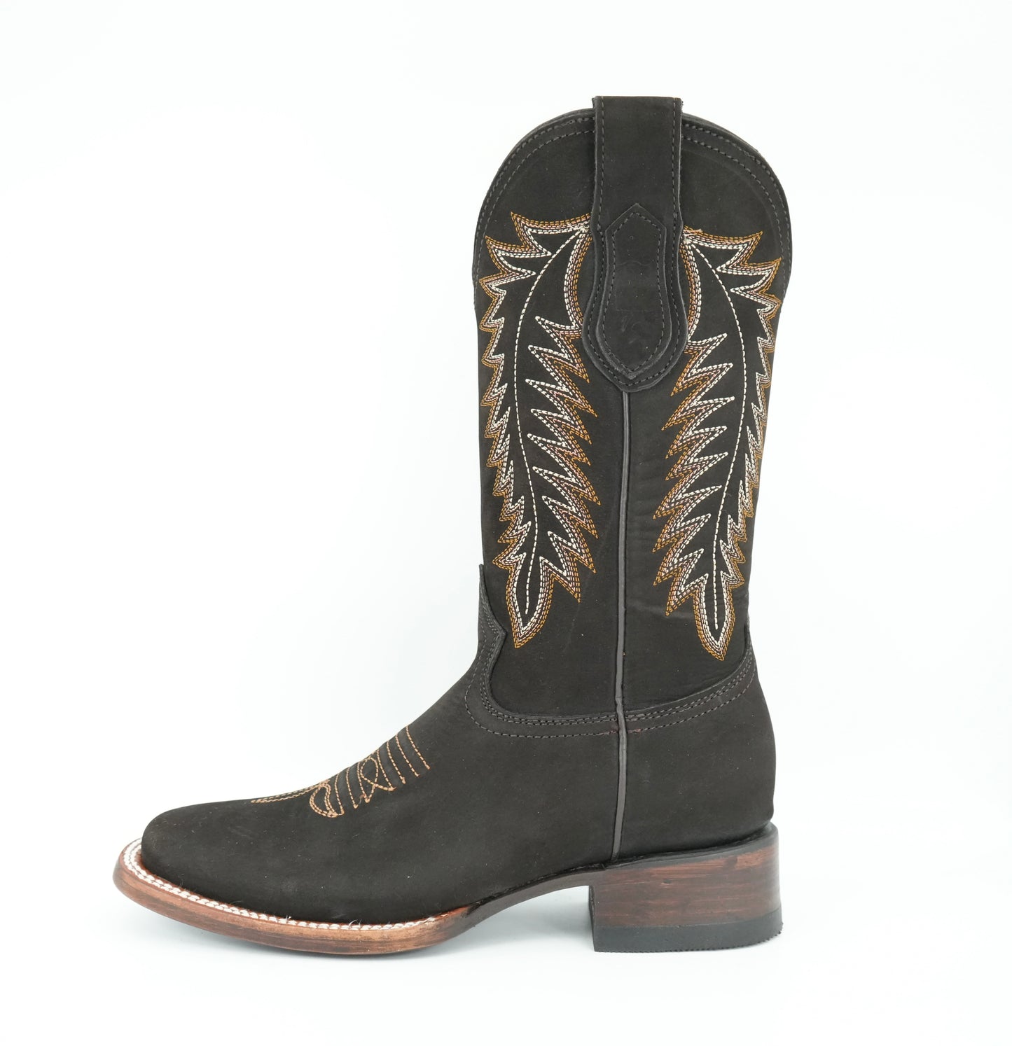 Vaquero Signature Women’s Nobuck Dark Brown Wide Square Toe Boot