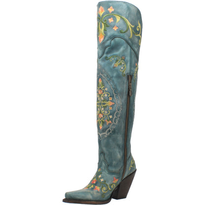 Dan Post Flower Child Turquoise Leather Boot
