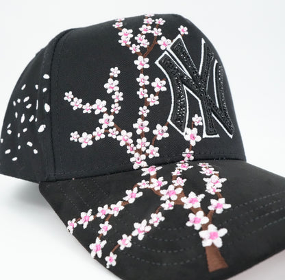 Kevin Hats NY Cherry Blossom Bling Cap