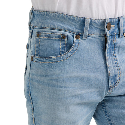 Rock 47 By Wrangler Men's Slim Fit Bootcut Jean - Light Blue