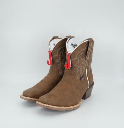 Justin Women's Dee 7" J125  Medium Square Toe Boot - Brown