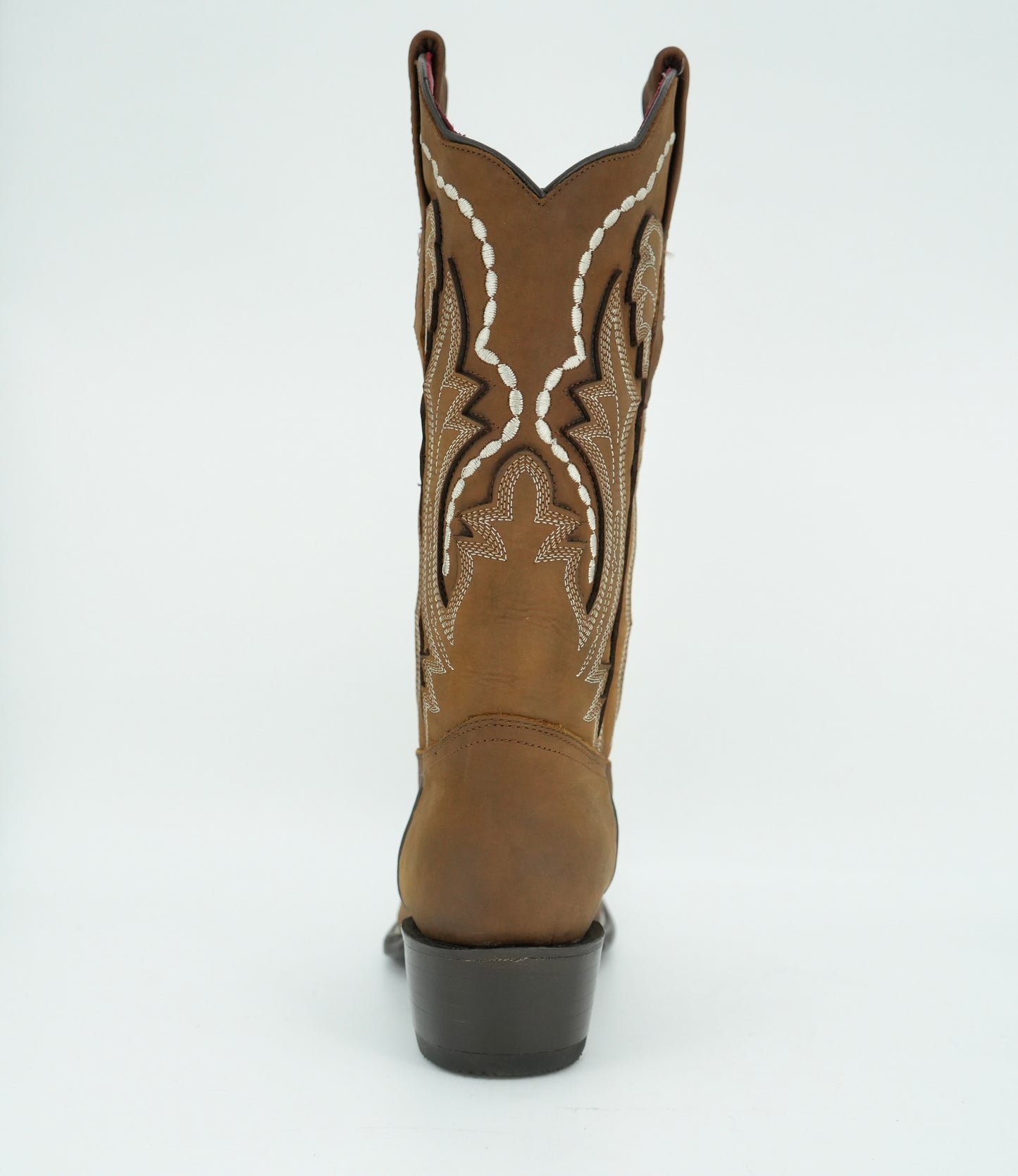 Wild West Women's Tan Crazy Semi Square Toe Dubai Boot