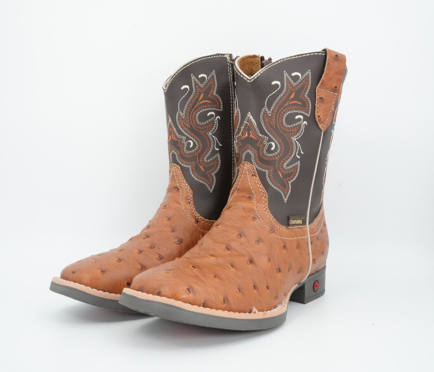 Chaparral Little Kid’s Ostrich Print Shedron Boot