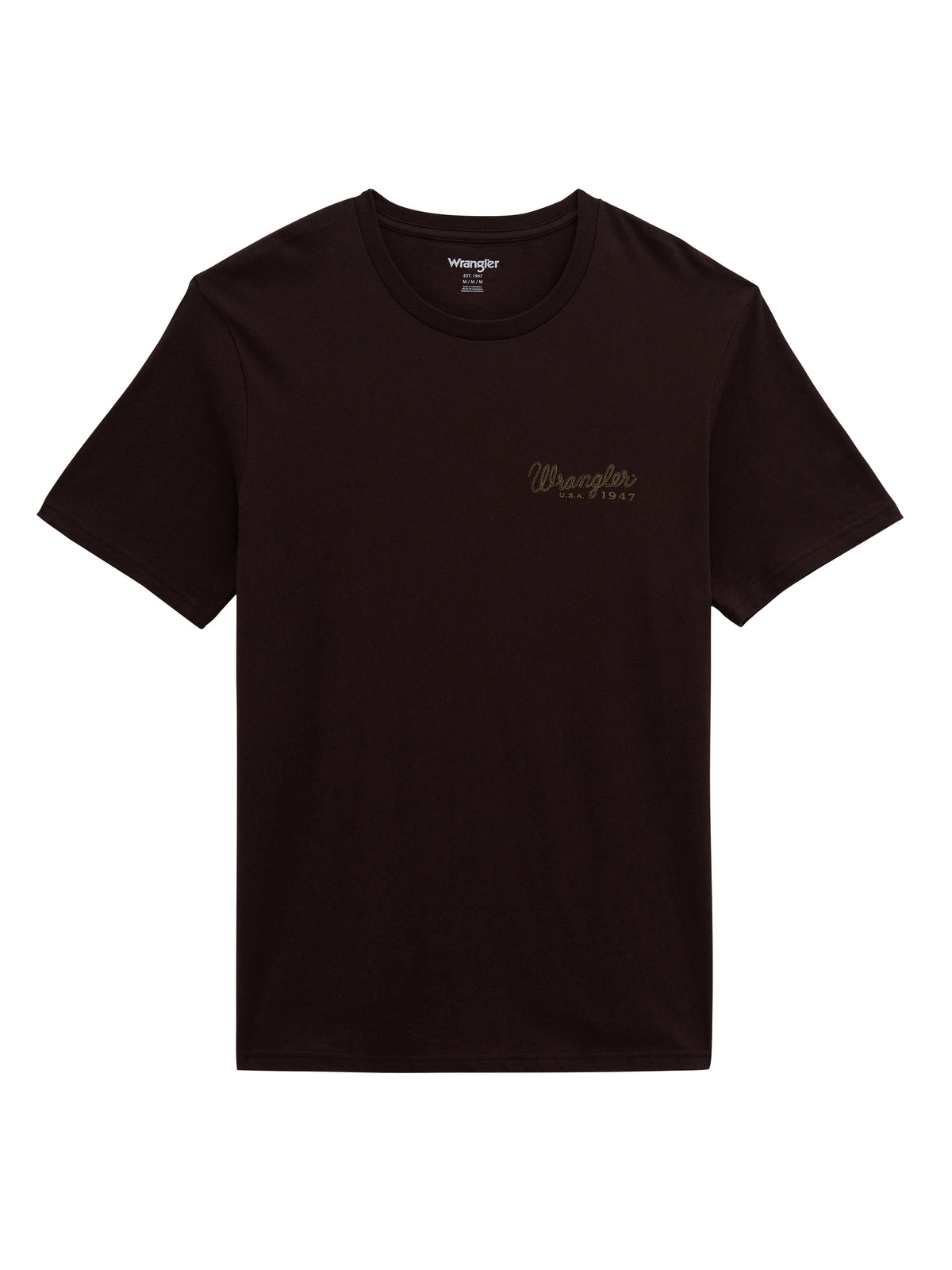 Wrangler Men's Rodeo Wrestling Team Graphic T-Shirt - Coffee