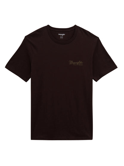 Wrangler Men's Rodeo Wrestling Team Graphic T-Shirt - Coffee