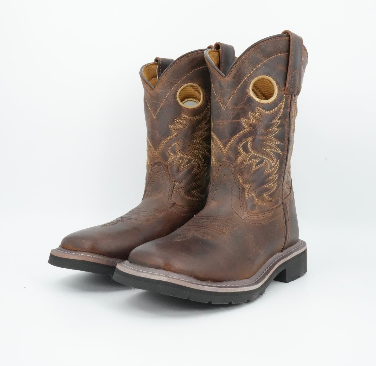 Dan Post Kid's Amarillo Rustic Leather Boot - Brown